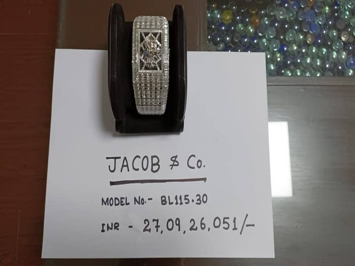 Delhi Airport Man Smuggling Wrist Watches Rs 27.09 Cr Customs Bracelet Gold Diamond IGI India Dubai Flight