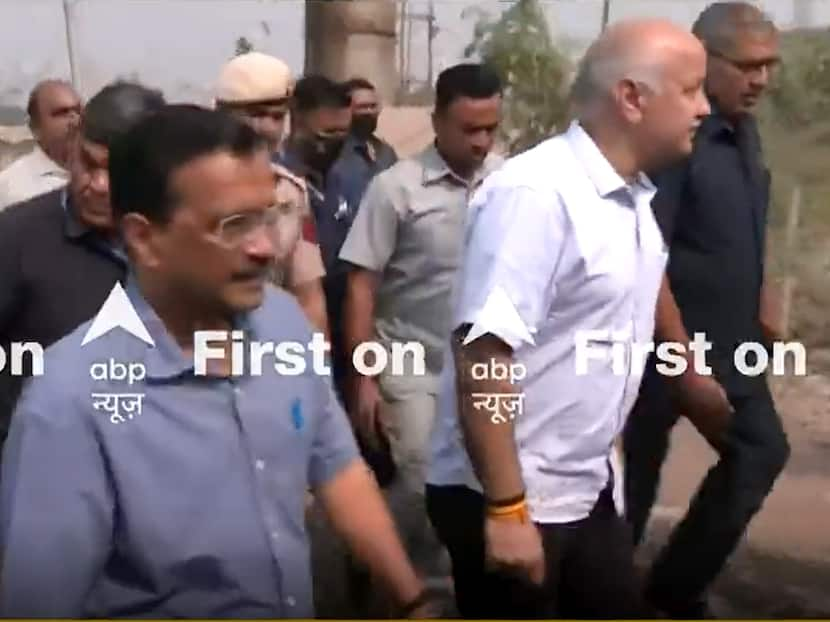 Delhi CM Arvind Kejriwal Visits Ghazipur Landfill Site, Clash Erupts Between AAP And BJP Members