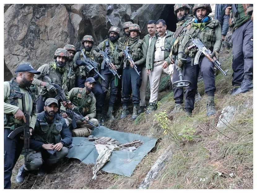 Hideout Busted In Ramban District. Security Forces Recover Ammunition And Explosives