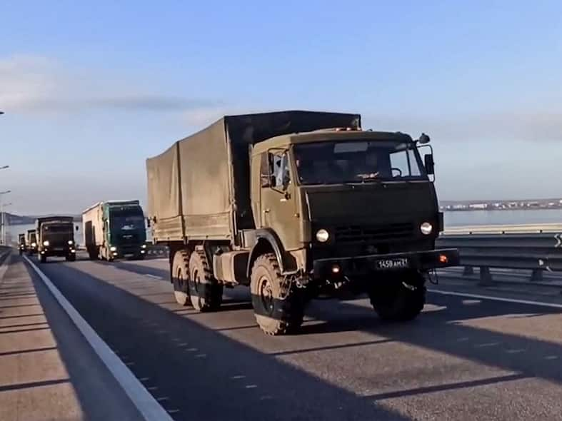 Truck Bomb Blast On Only Bridge Linking Crimea To Russia, Partial Collapse In Key Transport Link To Ukraine