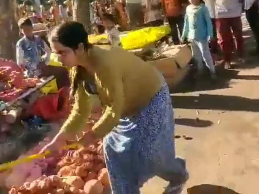 Woman Seen Destroying Diya Stalls In Viral Video Booked By UP Police