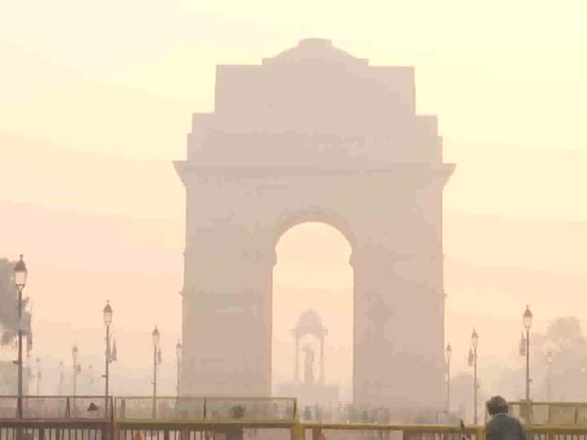 Delhi Air Pollution Remains Covered Thick Smog Air Quality Poor