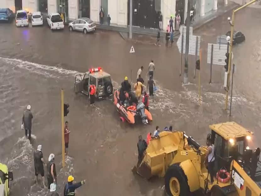 Heavy Rain Leads To Flash Floods Across Saudi Arabia, Schools Closed, Two Dead Report