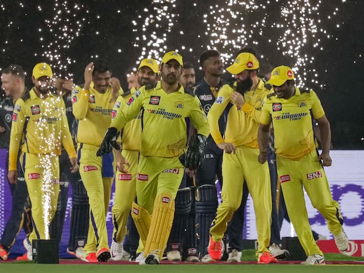 74 మ్యాచ్‌లో CSK ఐదు వికెట్ల తేడాతో GTపై గెలిచింది 5వ సారి ఛాంపియన్ నరేంద్ర మోడీ స్టేడియం